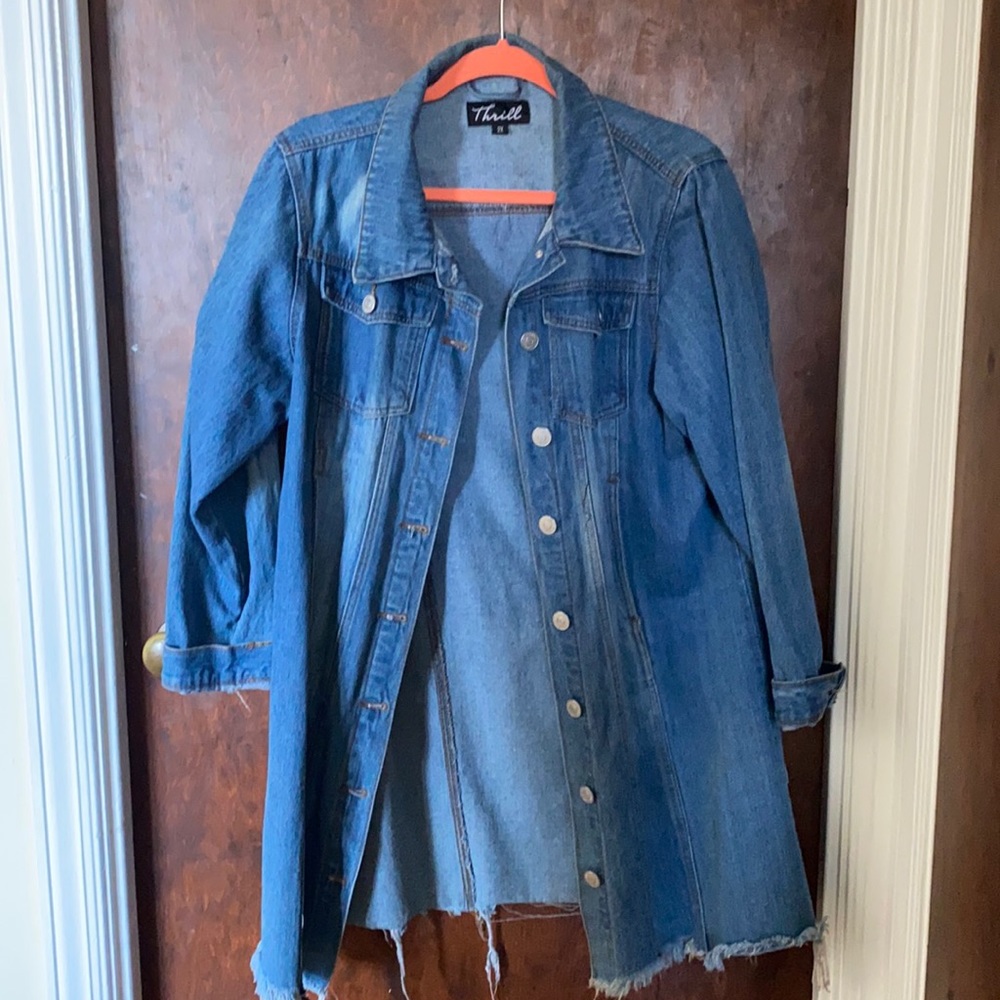 Oversized jean jacket